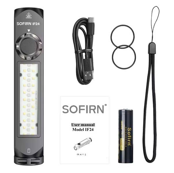 Sofirn IF24 SST40 2000lm RGB Light Powerful LED Flashlight 1