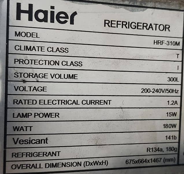 haier wide and large refrigerator 1