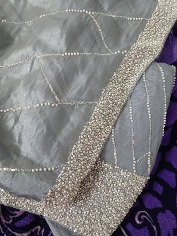 imported indian silk bluish gray in color 2