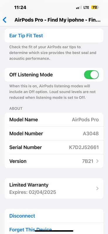 Apple Original Airpods Pro Model A3048 in warrenty for Sale 5