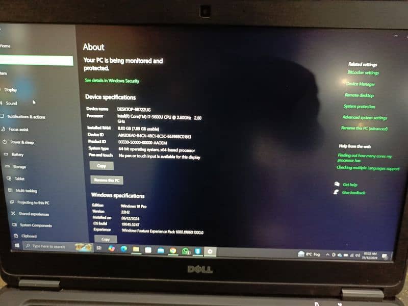 Dell E7450 Core i7 5th gen processor 2 gb Nvidia gaming laptop 3