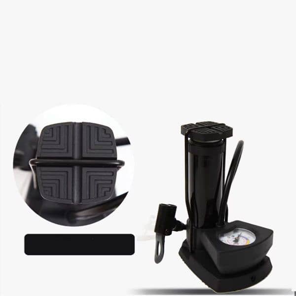 High Pressure Foot Air Pump With Gauge, Heavy Duty Foot Pump 8