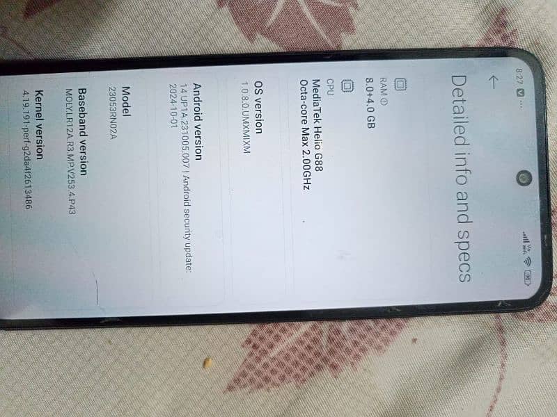 redmi not 12 ha 8+4/128gb black colour 1