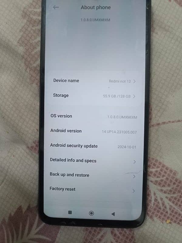 redmi not 12 ha 8+4/128gb black colour 2