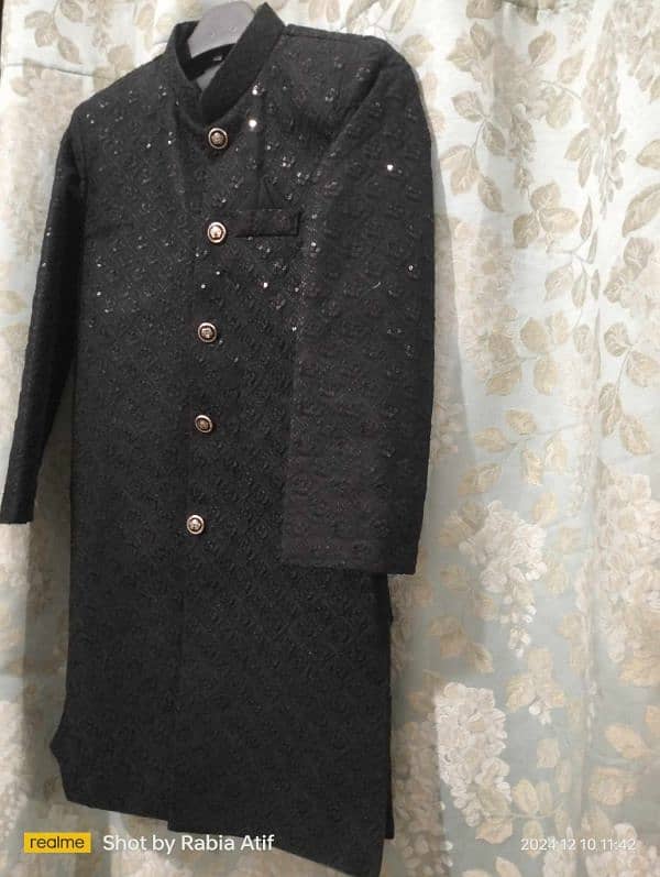 Black sherwani 8-10 year boy 0