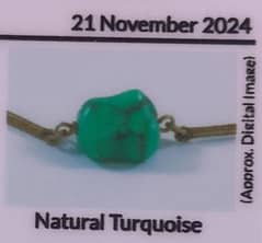 333 gold 8k gold Natural Turquoise firoza