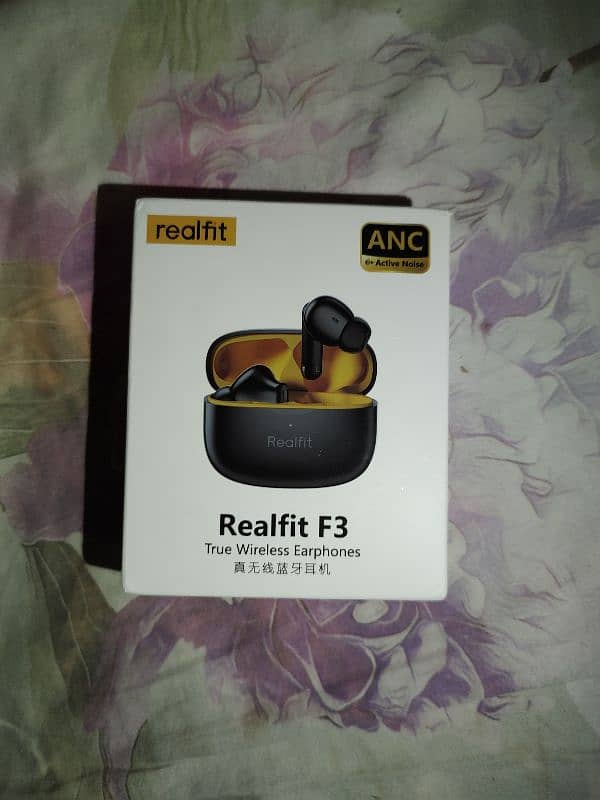 Realfit F3 Bluetooth Airpods With ANC (Active Noise Cancellation) 0