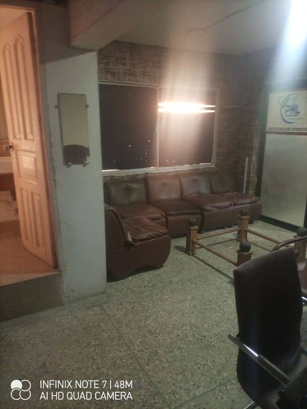 dha phase 2 ext 600 feet mazanine samli furnished nice location 0