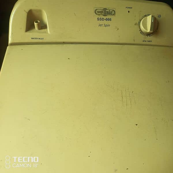 Super Asia Washing Machine Spinner For Sale in Good Condition 1