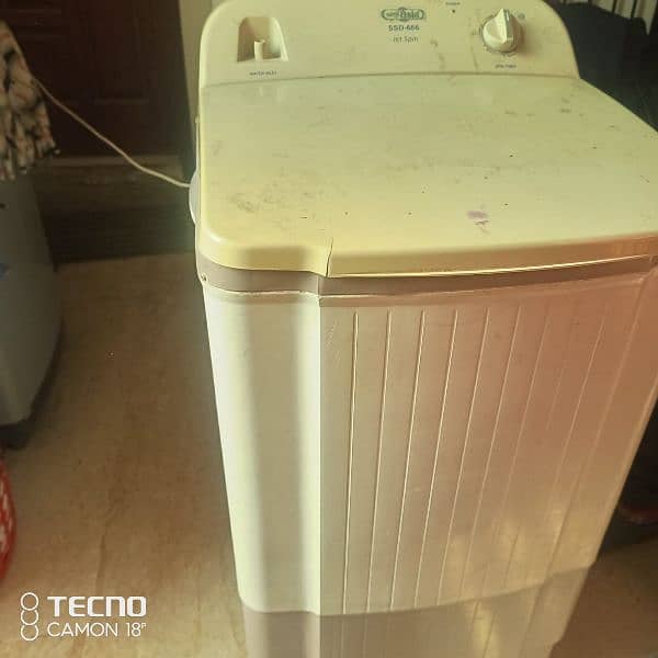 Super Asia Washing Machine Spinner For Sale in Good Condition 0