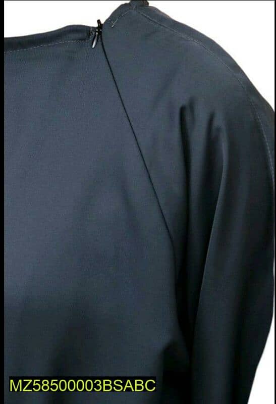 1 pc women stitched plain abaya 0