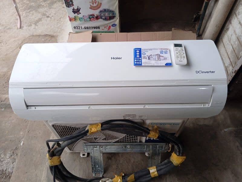 Haier DC inverter brand new condition 1 ton heat and cool 0