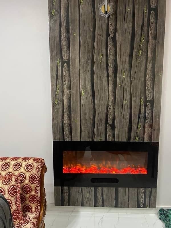 unique electric and gas fireplace 3