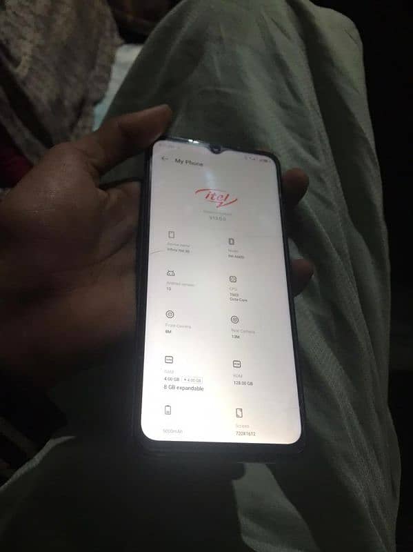 itel A70 8+4ram 128only phone exchange possible 4