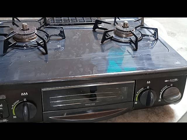 2 Burnal original Japanese stove full automatic with gas grill oven 7