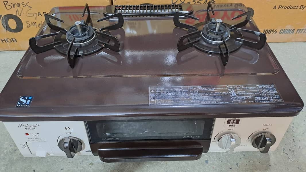 2 Burnal original Japanese stove full automatic with gas grill oven 12