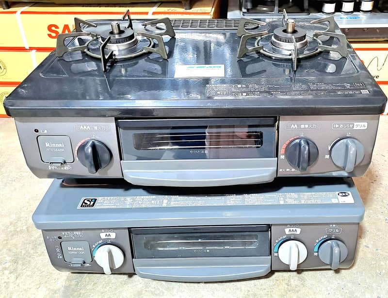 2 Burnal original Japanese stove full automatic with gas grill oven 15