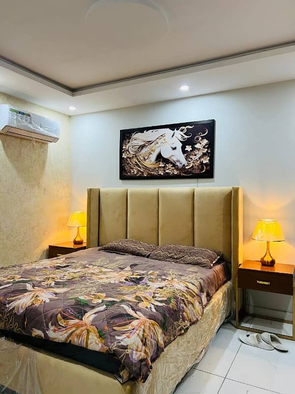 1 Bedroom Full Furnished Flat For Rent Bahria Town Lahore 0