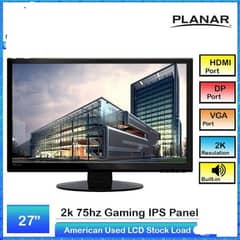 LED ips 27 inch 2k hd Planar Monitor