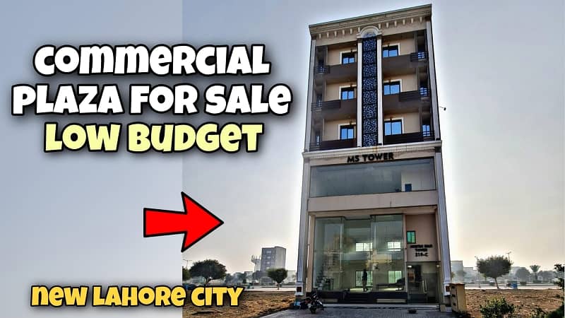 Commercial Plaza 5.33 Marla For Sale Basement 3 Offices and 6 apartments Phase 2 New Lahore City 0