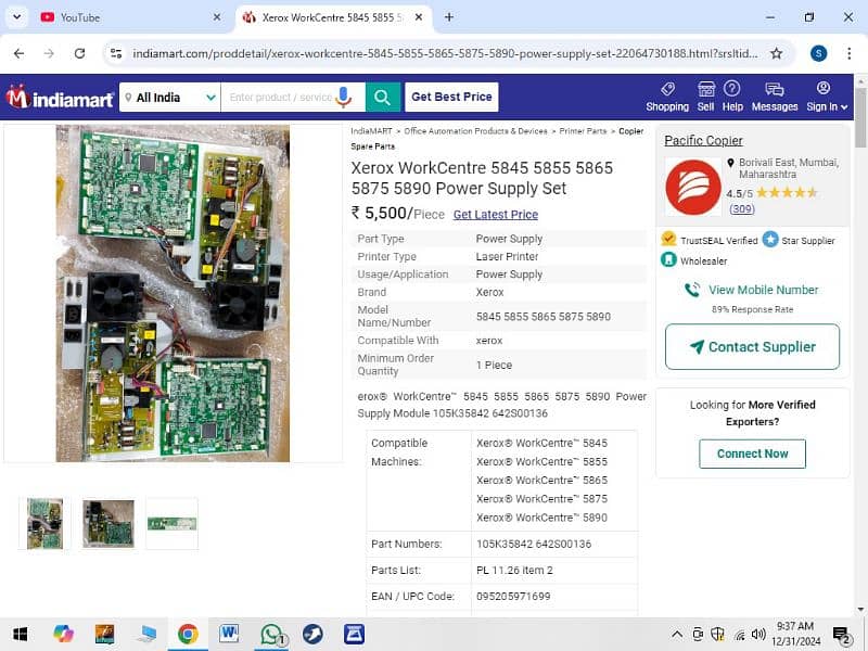 Main board mother board+ power supply redicidition available 1