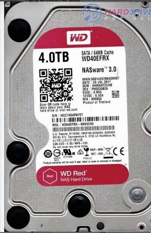 4 TB HARD DRIVE FOR SALE 0