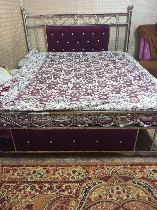 Pure Stainless Steel Double Bed | Single Bed | Furniture| Bed 9