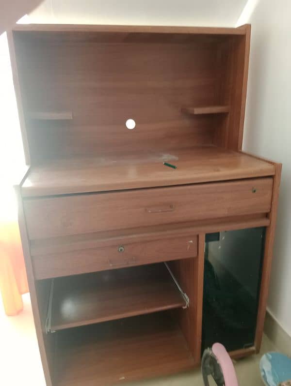 cabinet and computer table 2