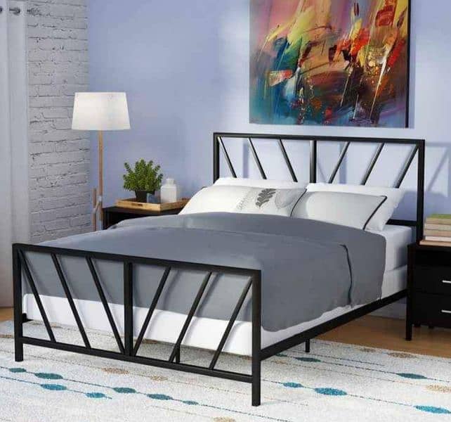 Iron Double Bed | Single Bed |Iron Bed| Steel Bed | Furniture 9