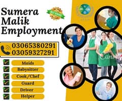 Nurse , Patient Care, Nanny , Attendane , Maids , Cook , Chef, Driver