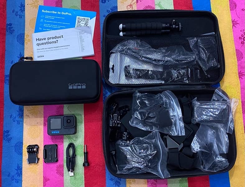 GoPro 12 Hero Black with extra accessories O3l7.4OO47O7 2