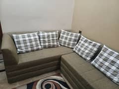 L Shape Sofa 7 seater with big cushions