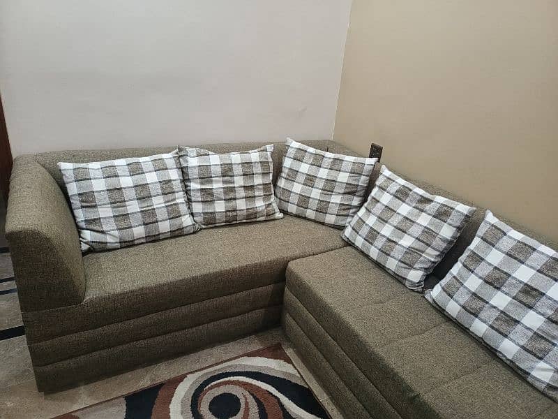 L Shape Sofa 7 seater with big cushions 0