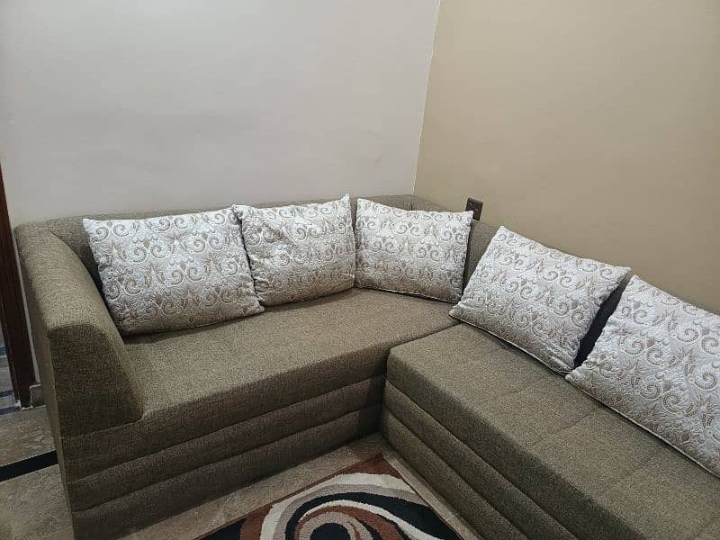 L Shape Sofa 7 seater with big cushions 3