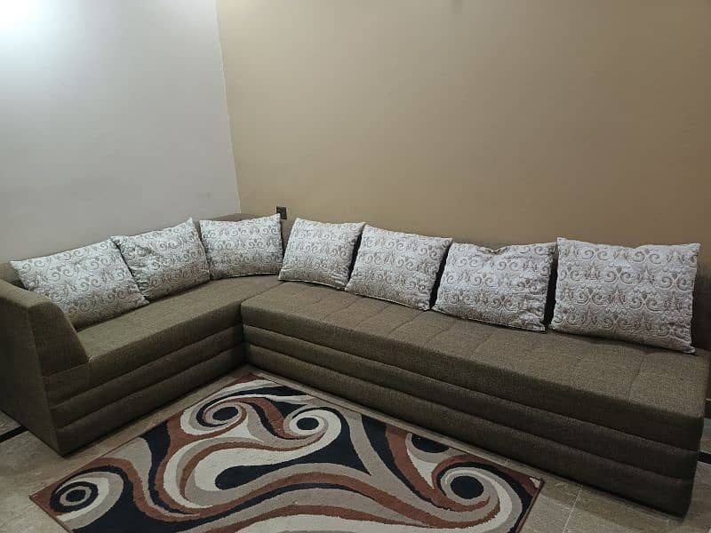 L Shape Sofa 7 seater with big cushions 5