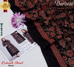 *100% BAREEZE KARANDI SHAWLS* *BRAND:BAREEZE