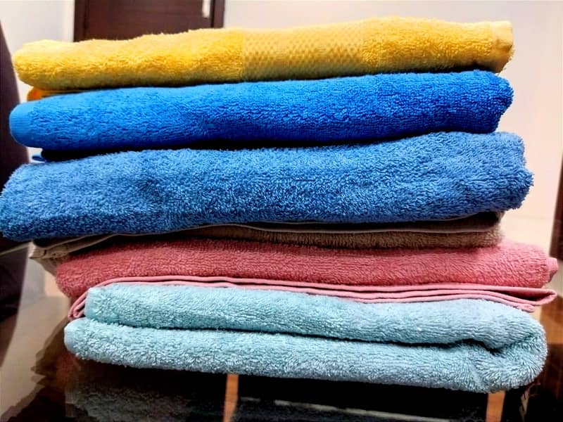 Bath Towels, 100 % Cotton Terry Yarn, 510 - 550 GSM 1