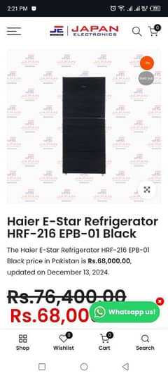 Haier Refrigerrator like New Medium size