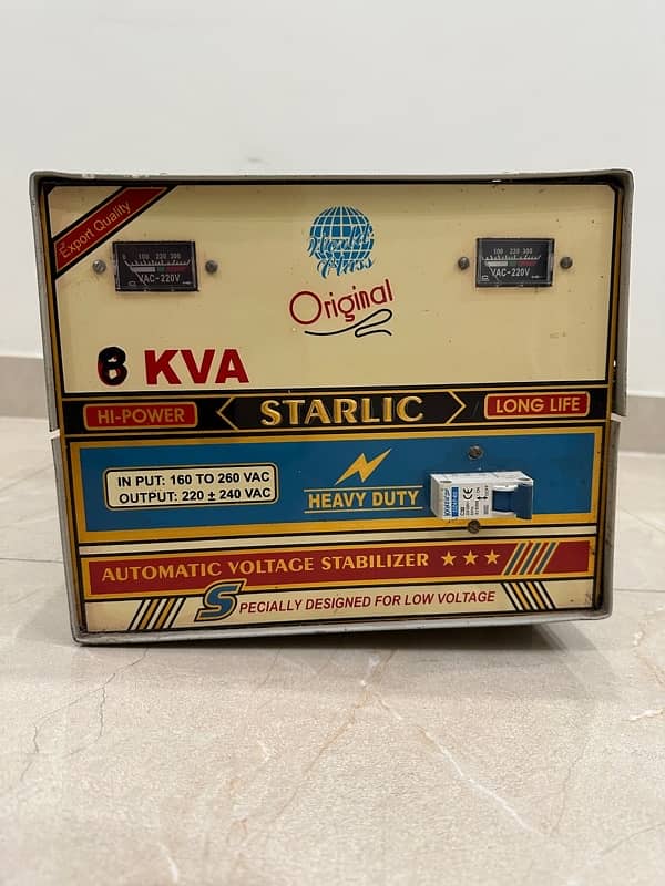 Starlic 8KVA Stabilizer 0