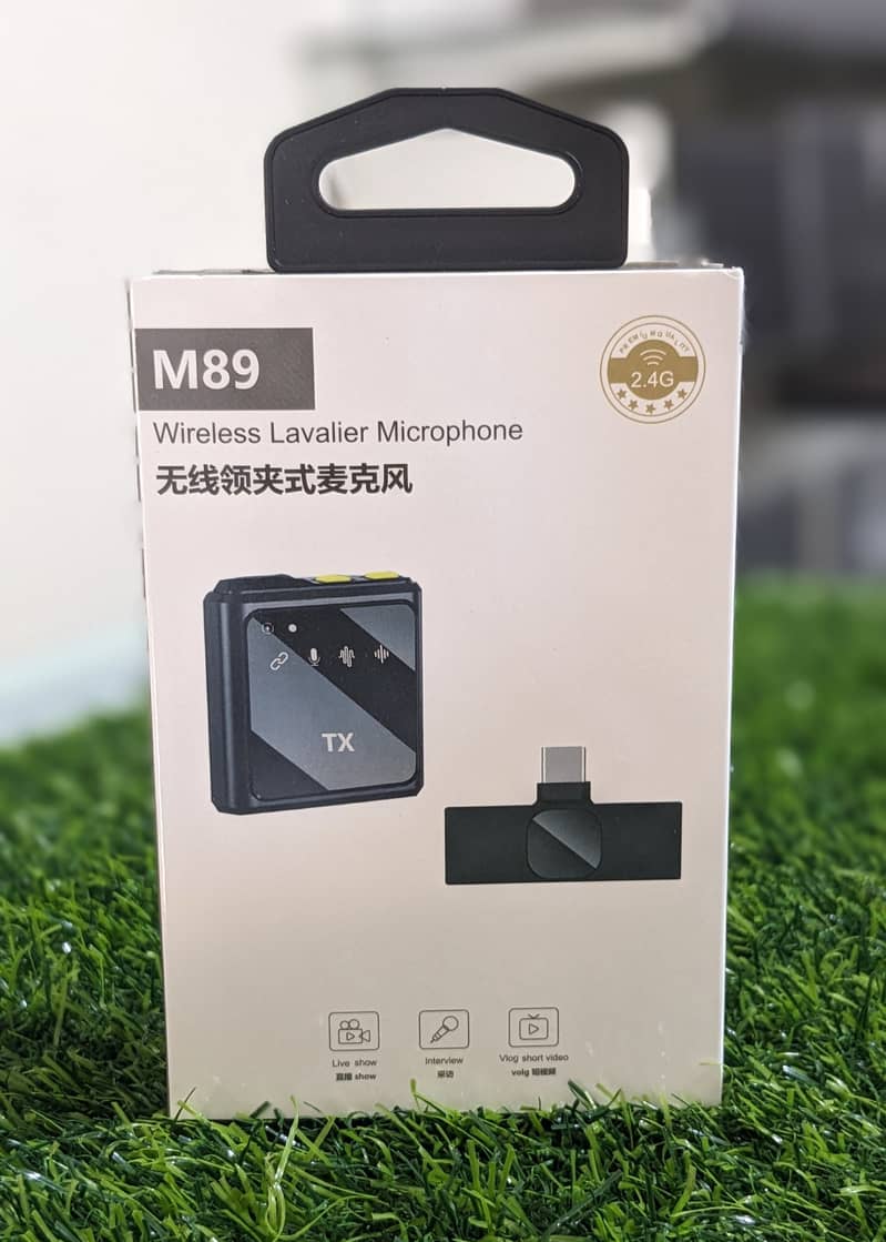 M89 Wireless Lavalier Dual Microphone Whatsapp 03477803899 0