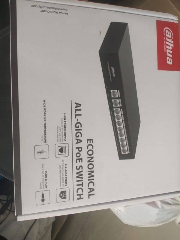 10 Port Dahua Giga PoE Switch 1