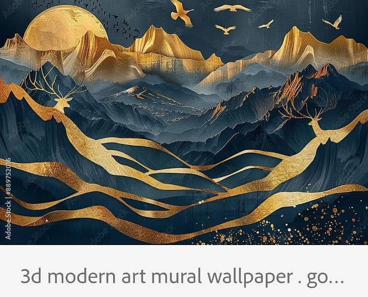 Stylish Wall Art, 3D Canvas Flex Wallpaper 3