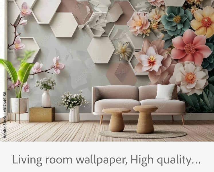 Stylish Wall Art, 3D Canvas Flex Wallpaper 9