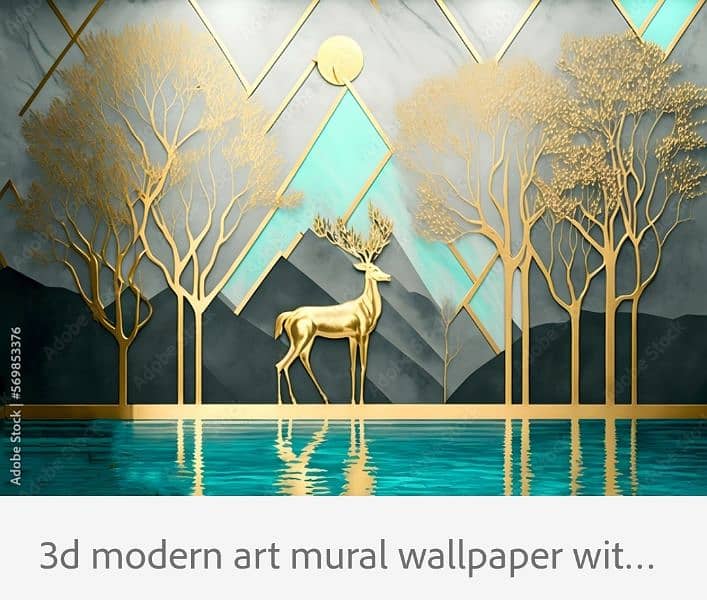 Stylish Wall Art, 3D Canvas Flex Wallpaper 15