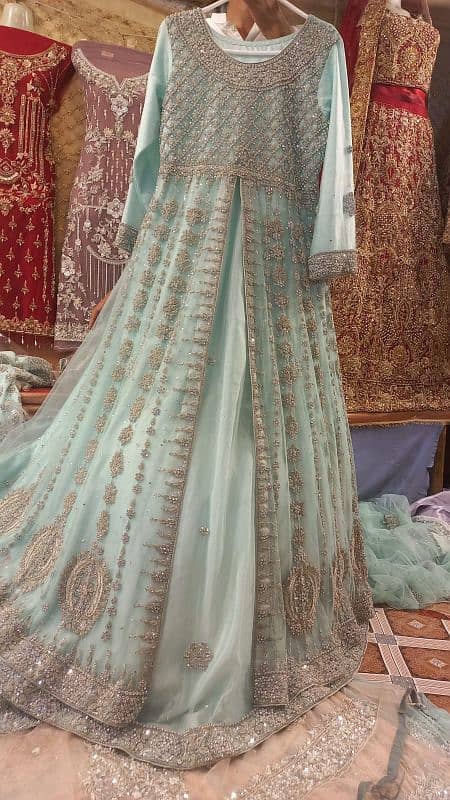 Ice blue Walima dress 2