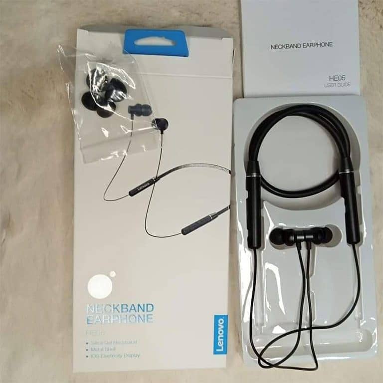 Lenovo Wireless Earbuds Neckband HE05 0