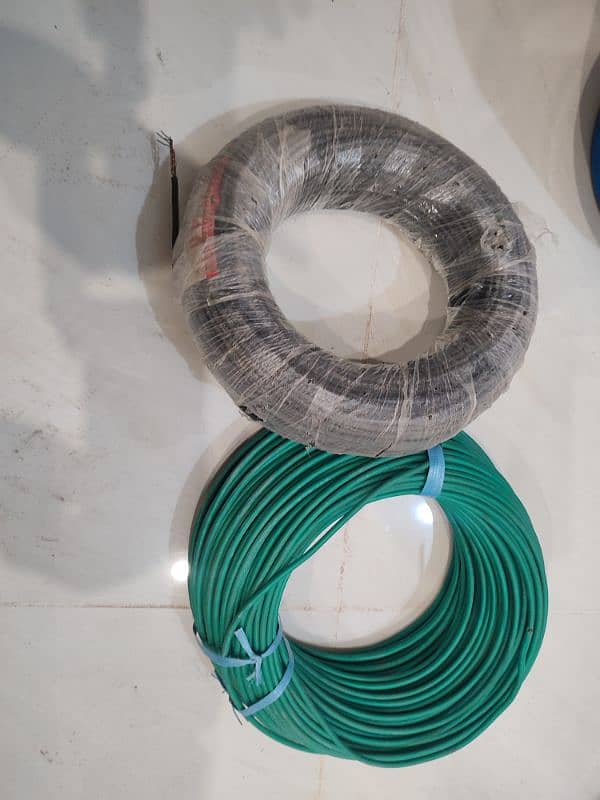 pvc cable 7.36 2nos of 100 meters new coil 0