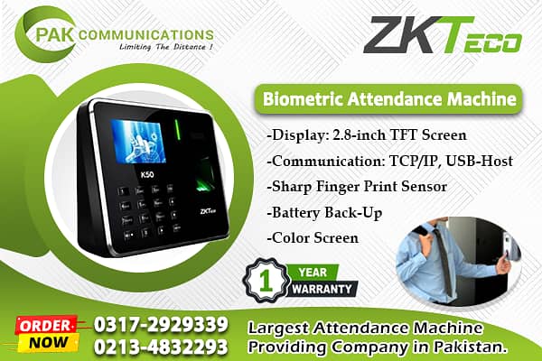 Attendance Machine K-50 (Authorized Dealer) 0