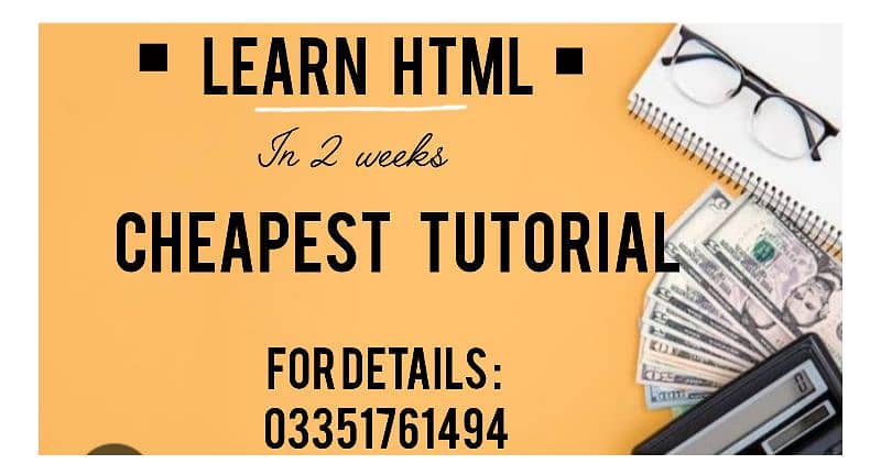 Learn HTML | HTML tutorial | HTML in 2 weeks | Website Development 1