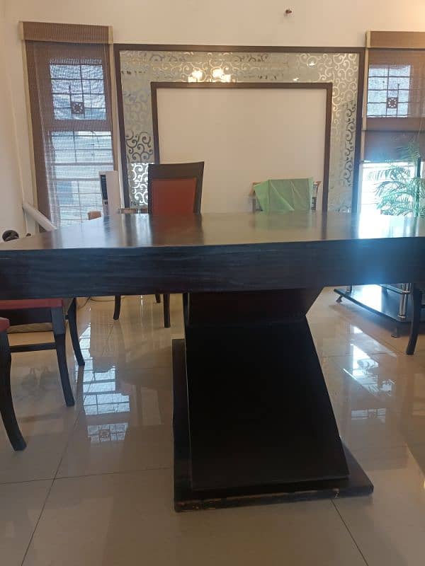 wooden Dinning Table | 6 six seater dining table | table & chairs 5